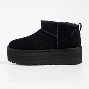 NEW UGG Classic Ultra Mini Black Platform Size 7